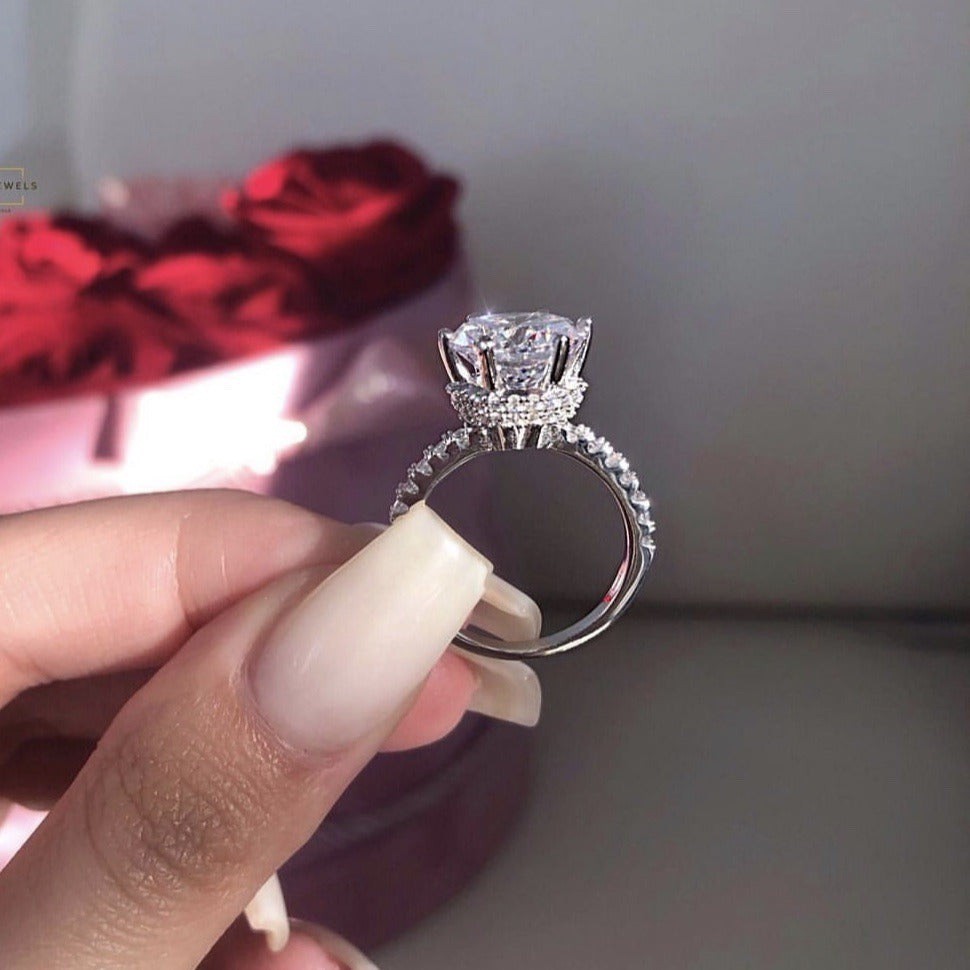 Crown Jewel Solitaire Ring
