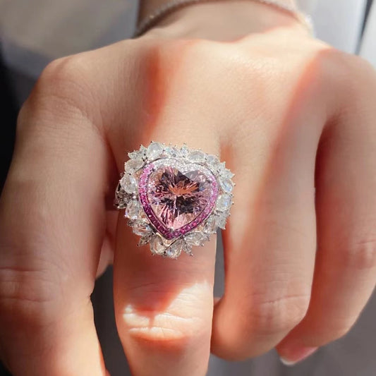 Blossoming Heart Ring