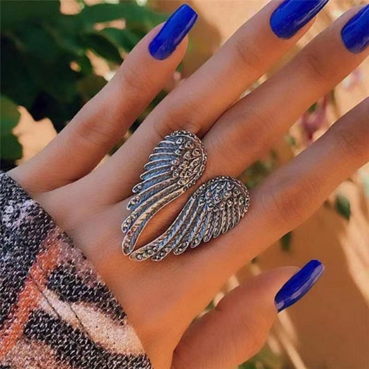 Angel Wing Ring with 925 Silver Plating